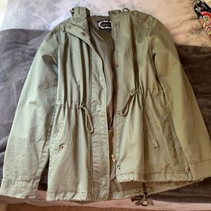 Olive Jacket, Hardly Worn!